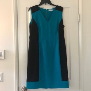 Calvin Klein Blue & Black Dress